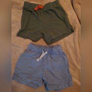 Free With Purchase The Children's Place Light Gray And Green Baby Shorts